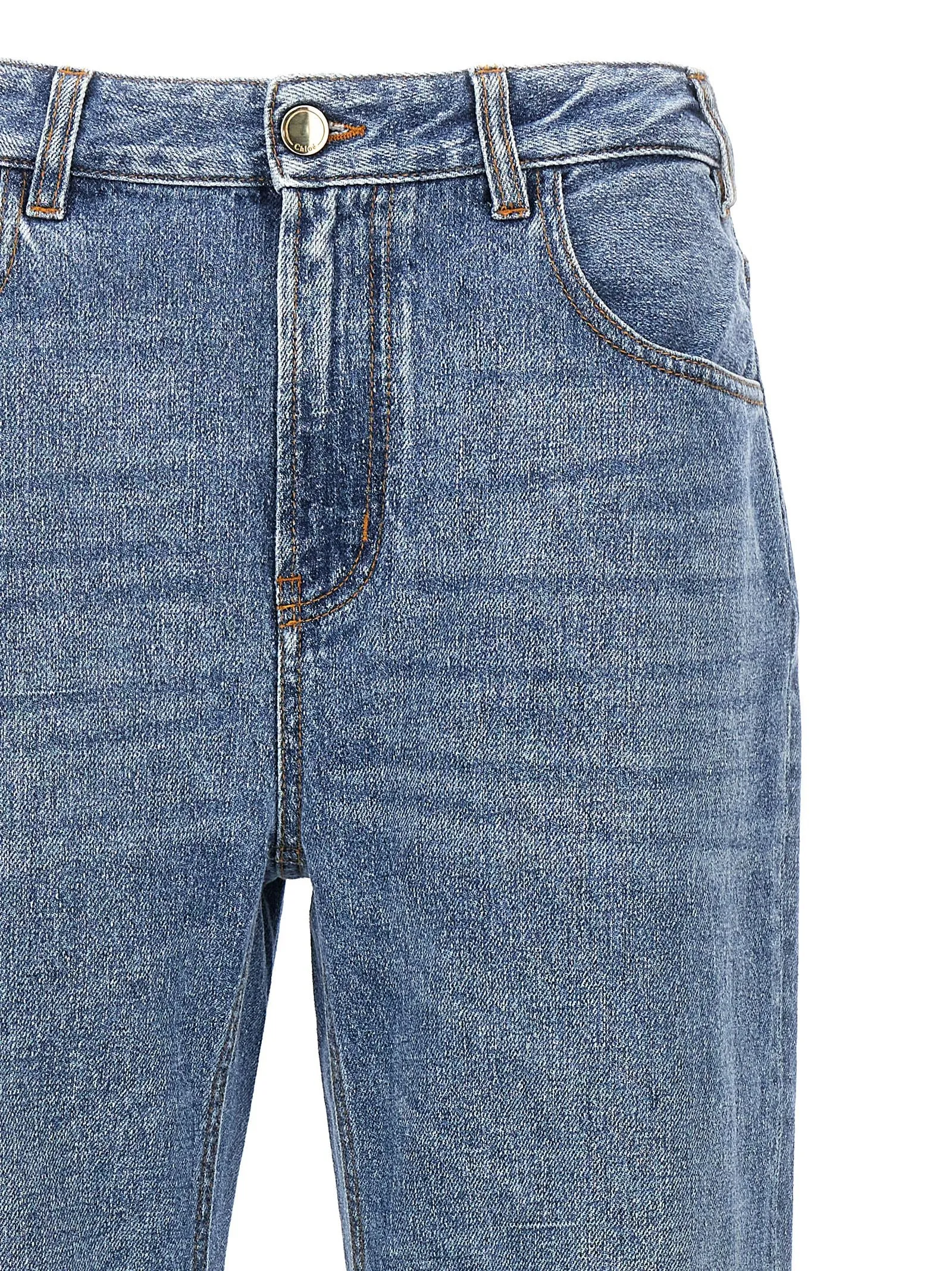 High Waist Jeans Light Blue sold by Wanan Luxury product image thumbnail 3