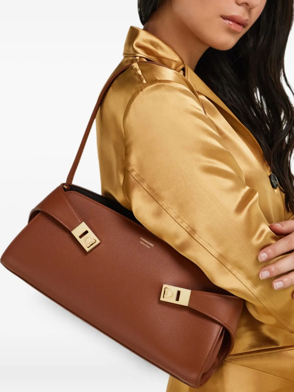 Hug E/W Leather Shoulder Bag sold by Wanan Luxury product image thumbnail 4