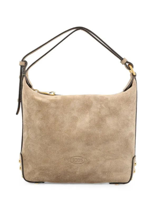 Metal Dots Mini Leather Shoulder Bag made by Tod's