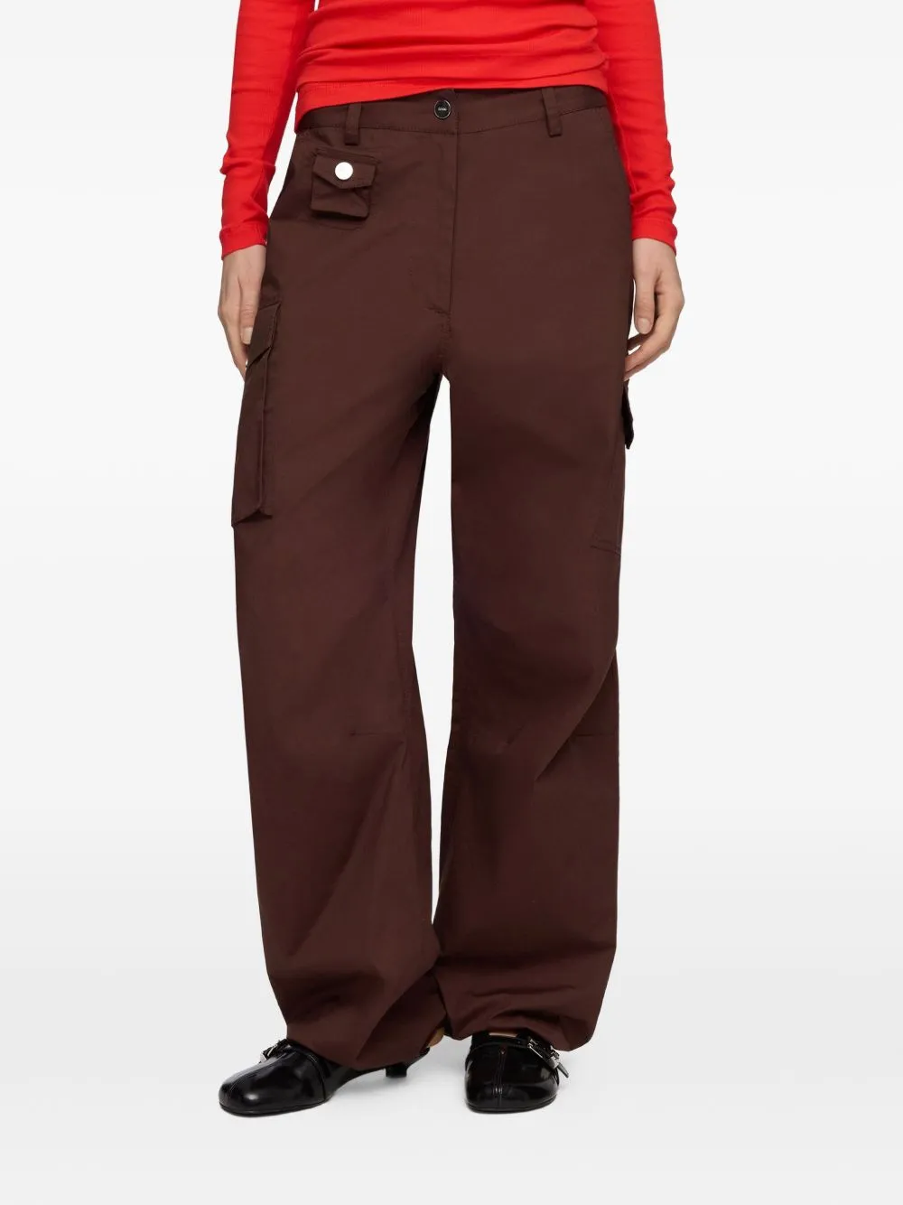 Organic Cotton Cargo Trousers sold by Wanan Luxury product image thumbnail 4