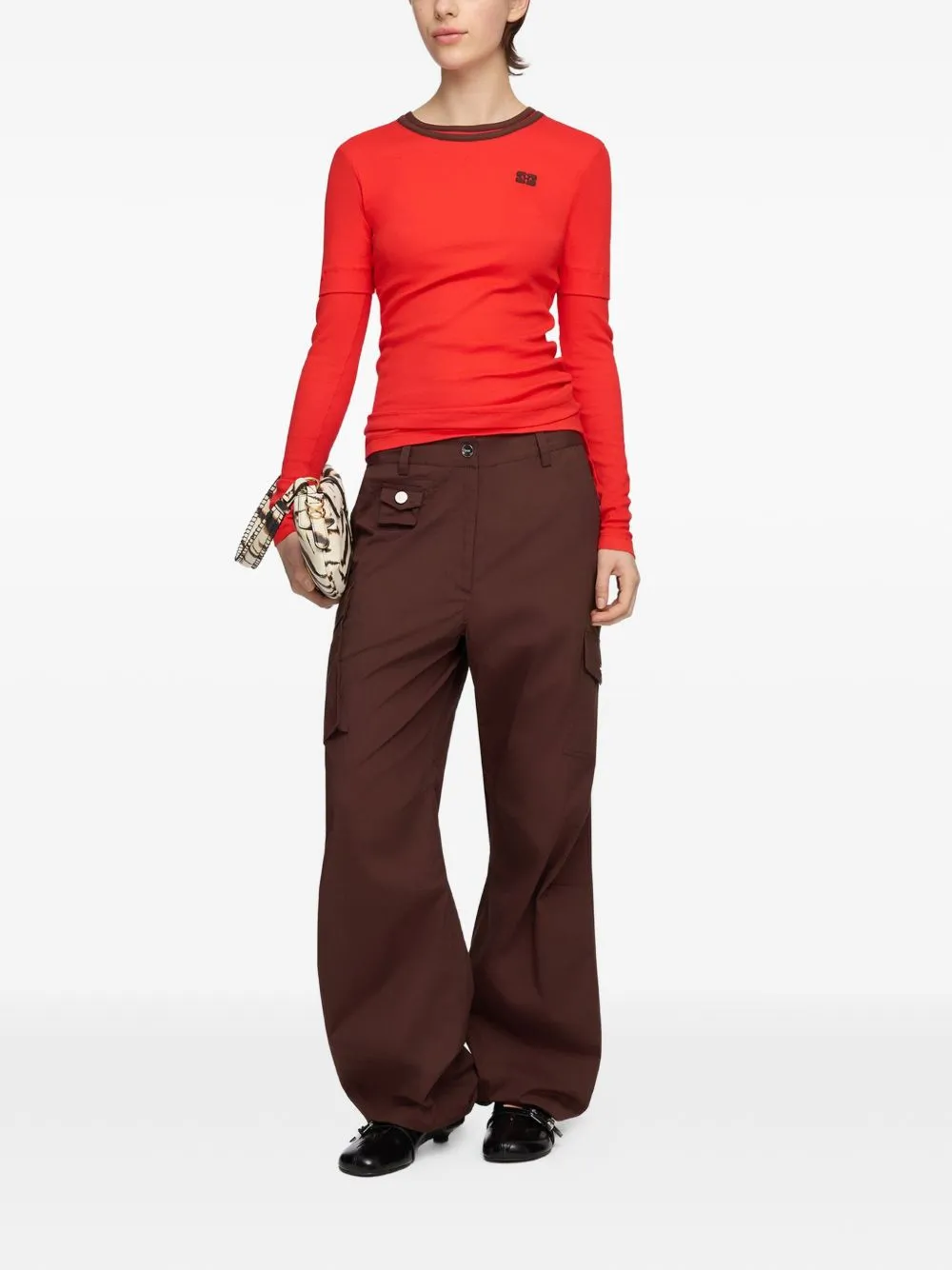 Organic Cotton Cargo Trousers sold by Wanan Luxury product image thumbnail 2