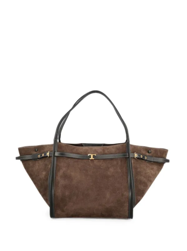 T Timeless Medium Leather Tote Bag made by Tod's