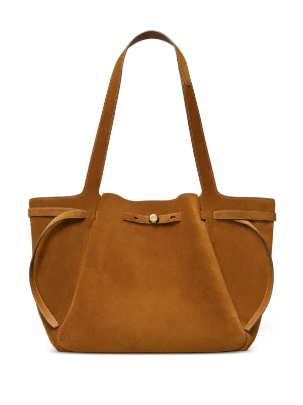 Romy Suede Leather Tote made by Tory Burch