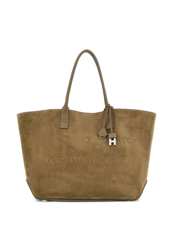 Address Medium Leather Tote Bag made by Hogan
