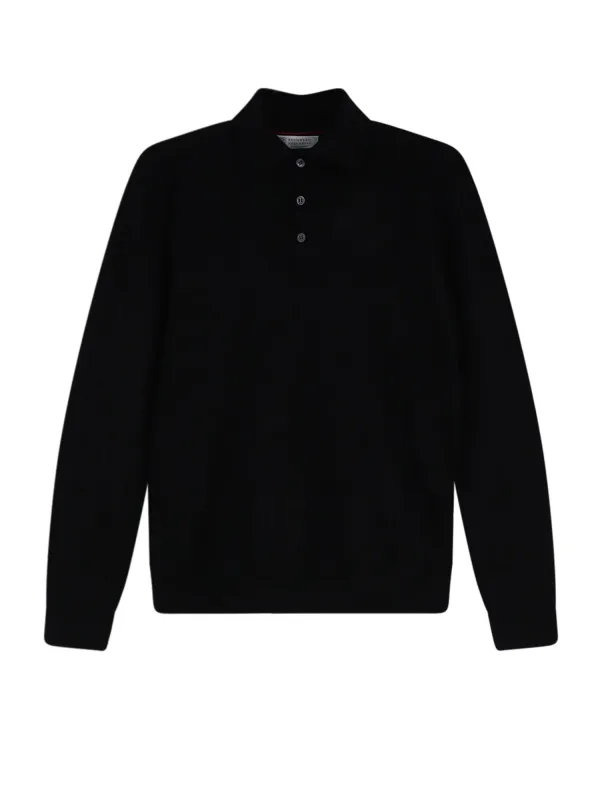 Cashmere And Silk Polo Shirt made by Brunello Cucinelli