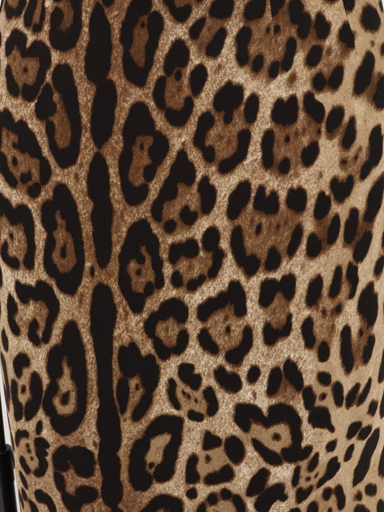 Stretch Viscose Longuette Skirt With Animal Print sold by Wanan Luxury product image thumbnail 3
