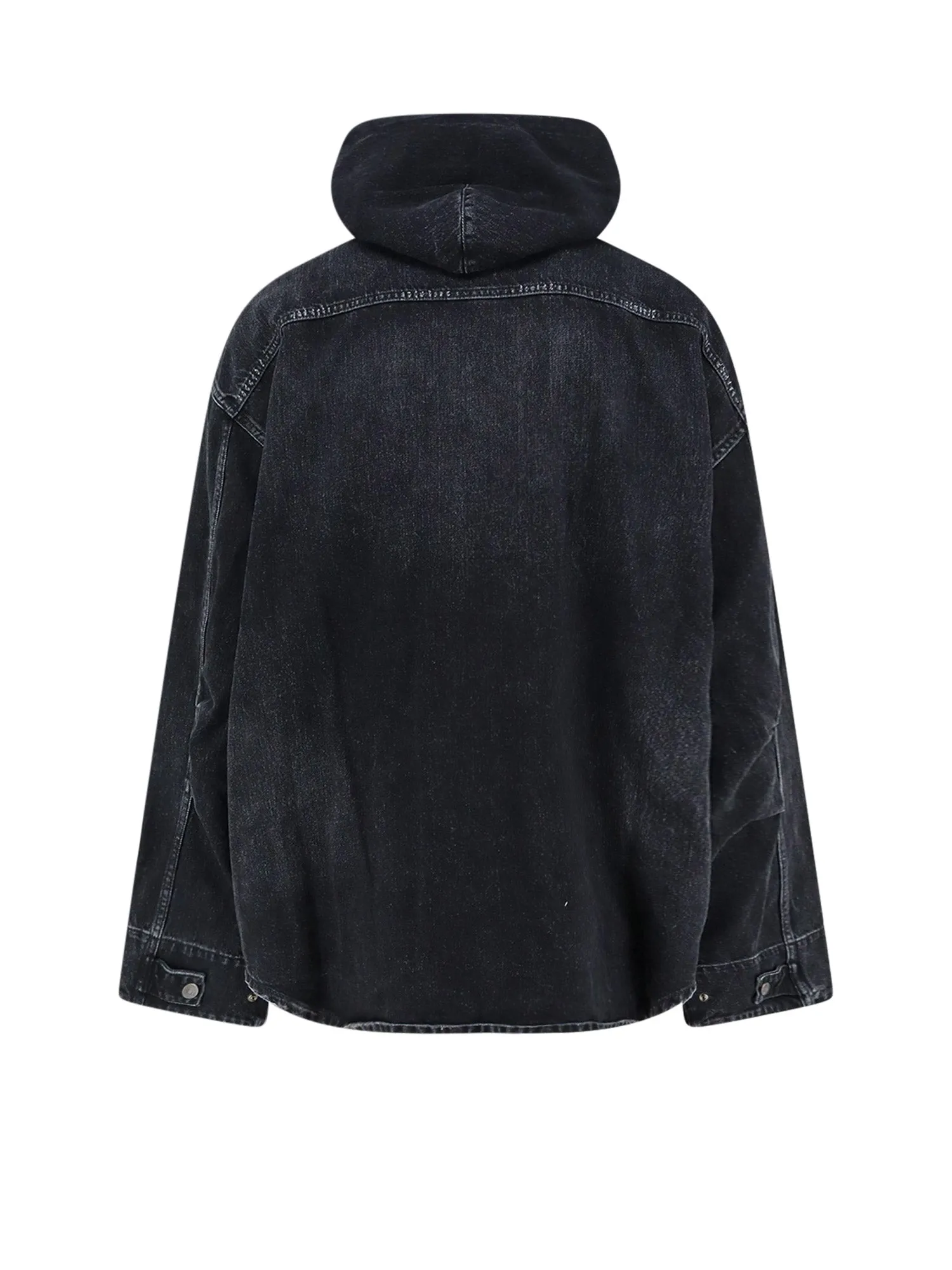 Black Denim Jacket With Embroidered Logo On The Front sold by Wanan Luxury product image thumbnail 2