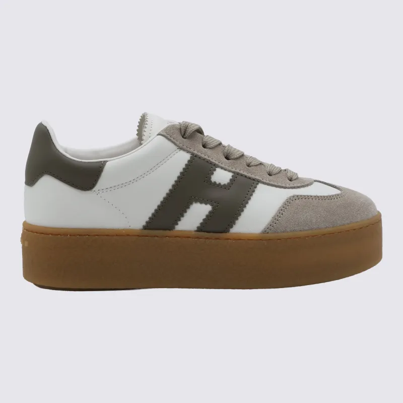 Sneakers Bianco/Khaki made by Hogan