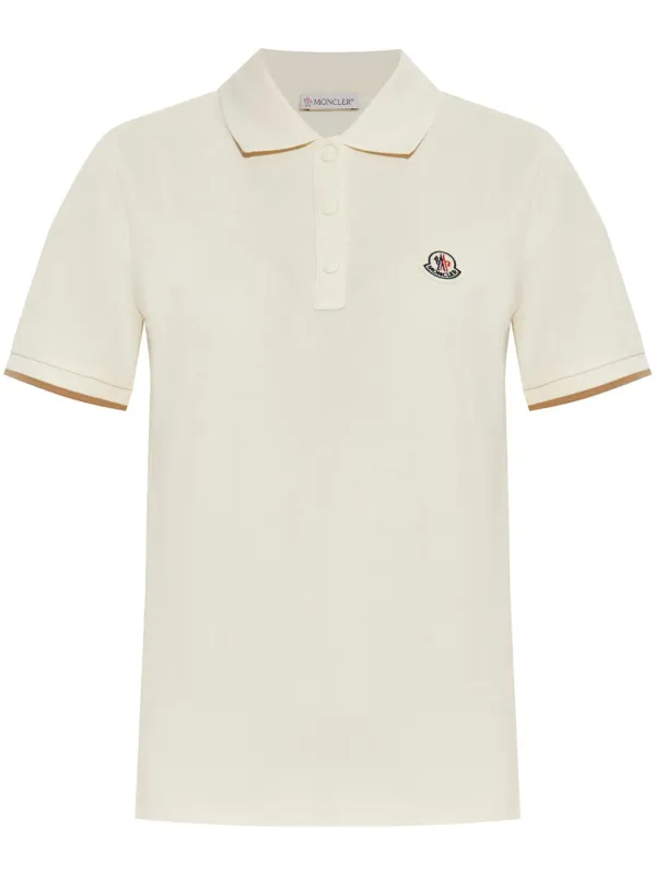 PiquÉ Polo Shirt With Logo Patch made by Moncler