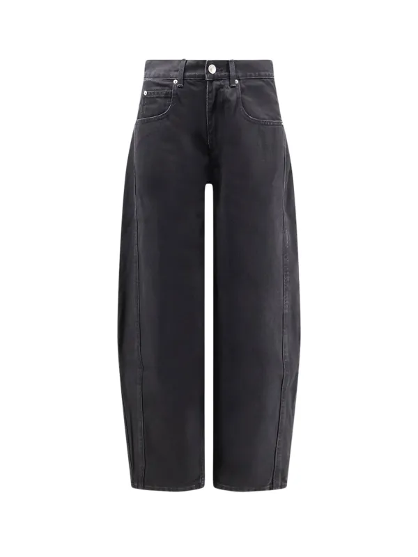 Oriane Black Denim Trousers made by Isabel Marant