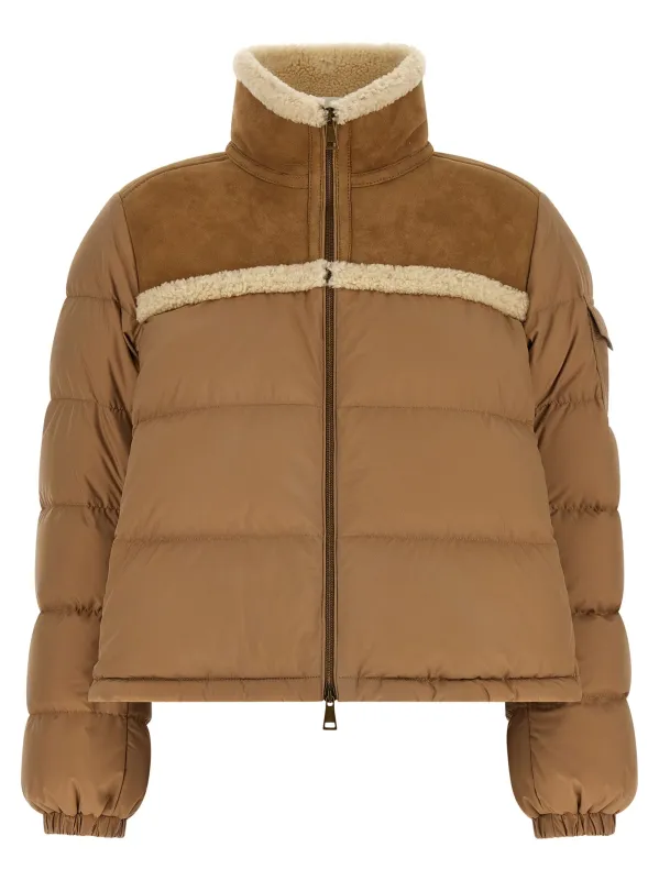 Aurore Puffer Jackets Beige made by Moncler