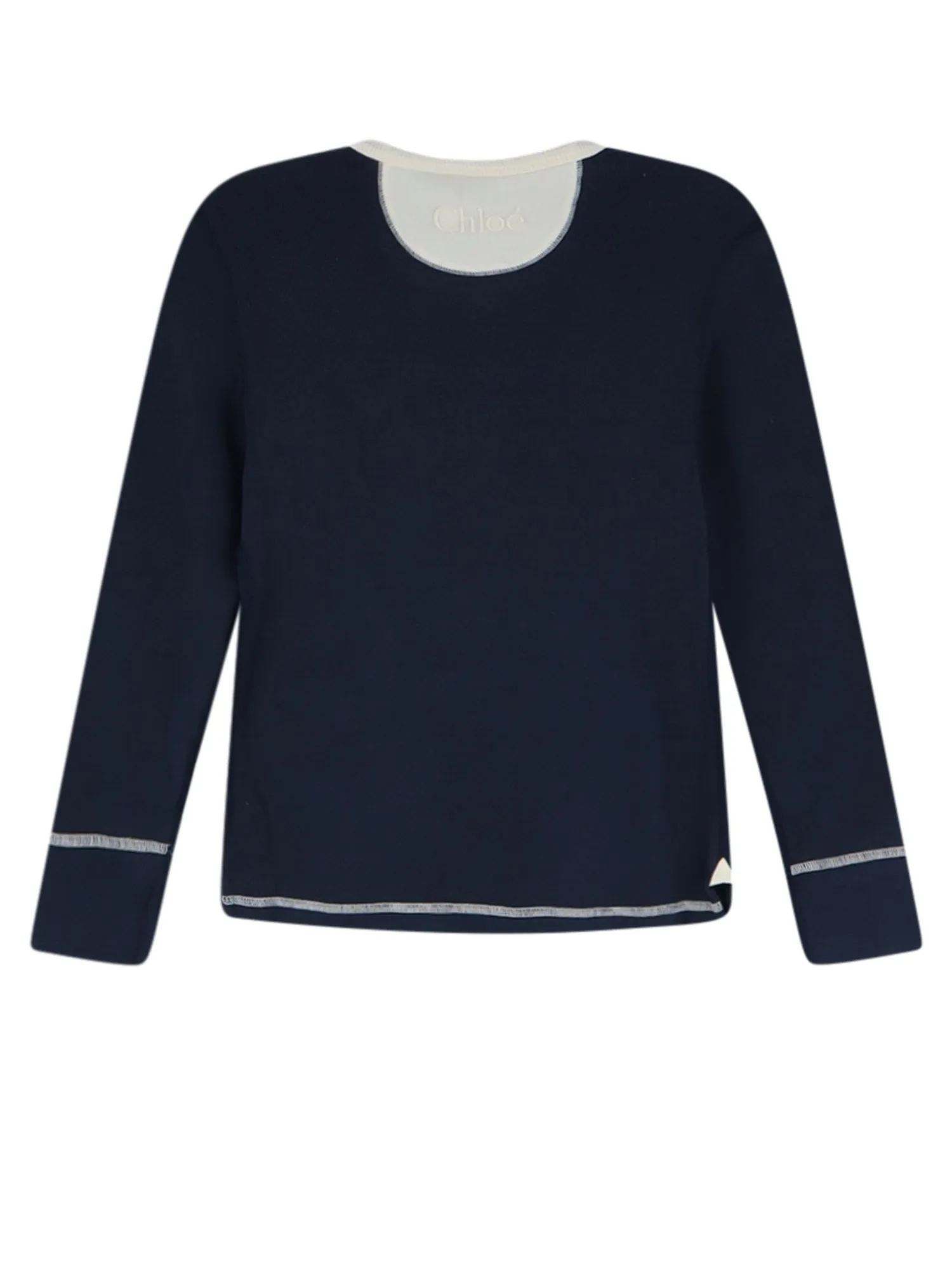 Cotton Sweater With Contrasting Inserts sold by Wanan Luxury product image thumbnail 2