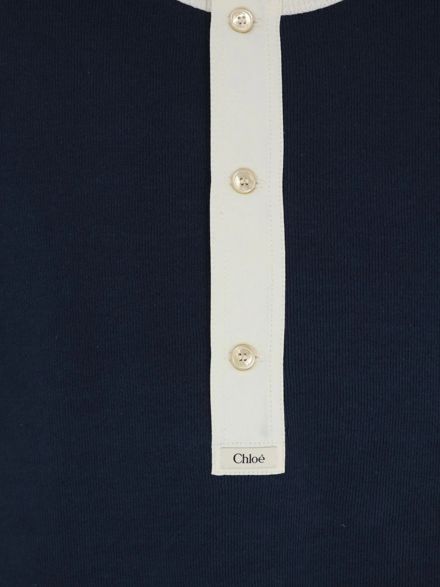 Cotton Sweater With Contrasting Inserts sold by Wanan Luxury product image thumbnail 3