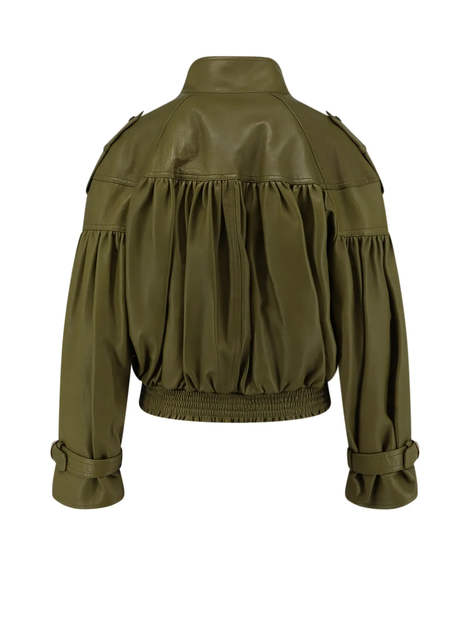 Crop Fit Leather Jacket sold by Wanan Luxury product image thumbnail 2