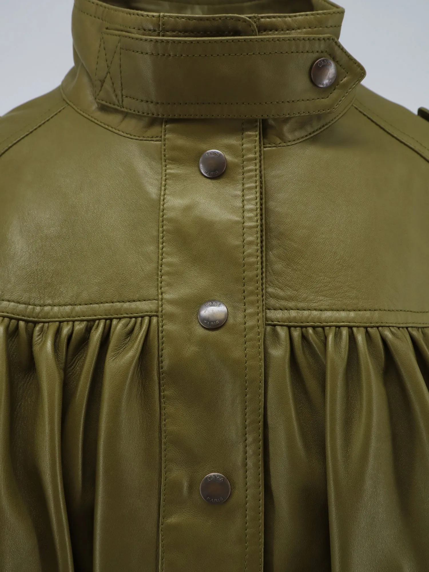 Crop Fit Leather Jacket sold by Wanan Luxury product image thumbnail 3