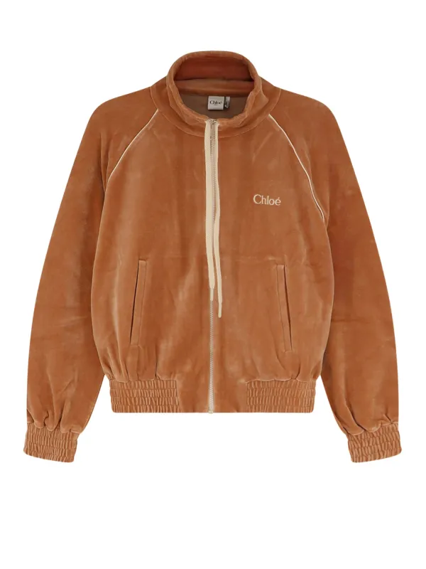 Chenille Sweatshirt With Logo made by Chloe
