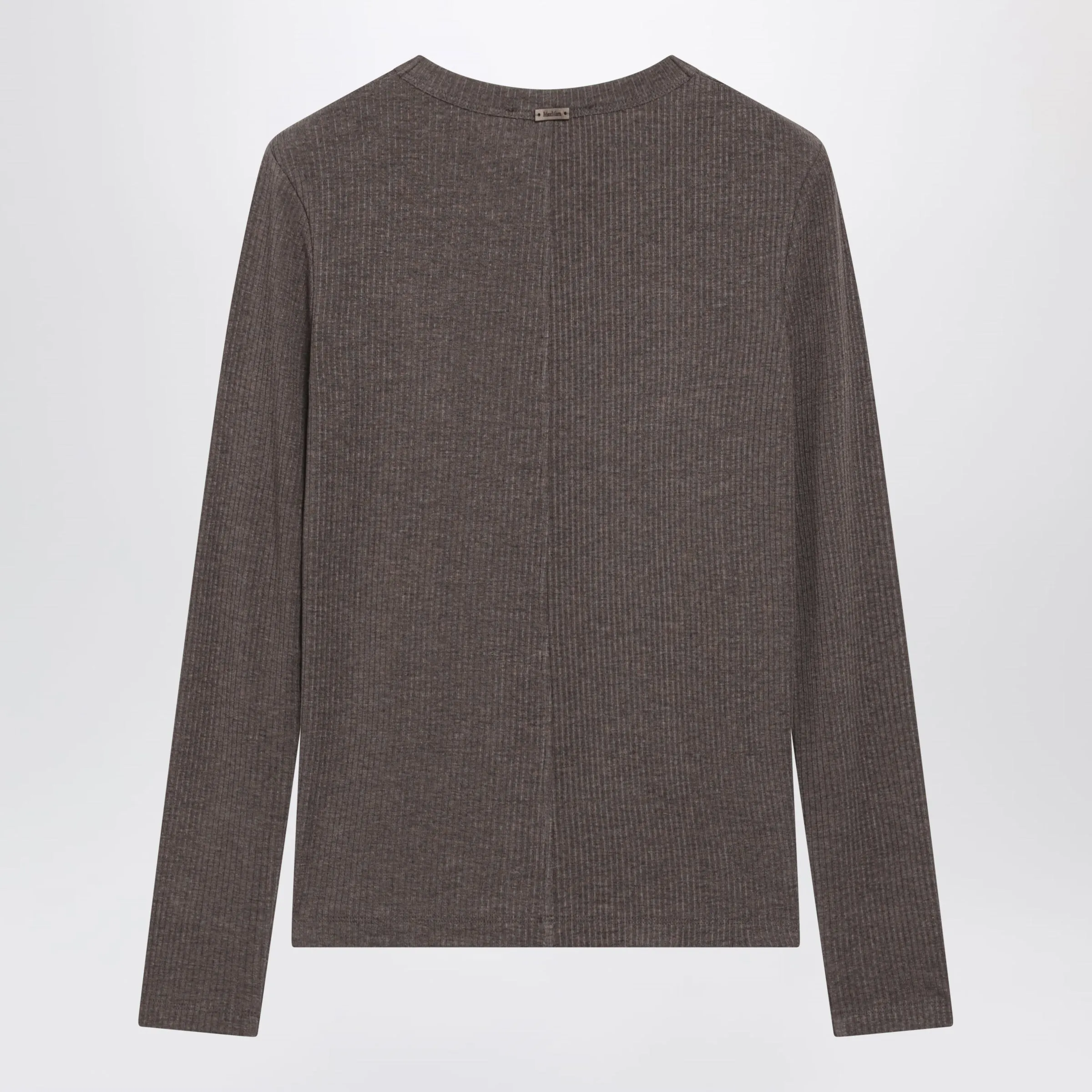 Long-Sleeve T-Shirt In Dark Khaki Jersey sold by Wanan Luxury product image thumbnail 2
