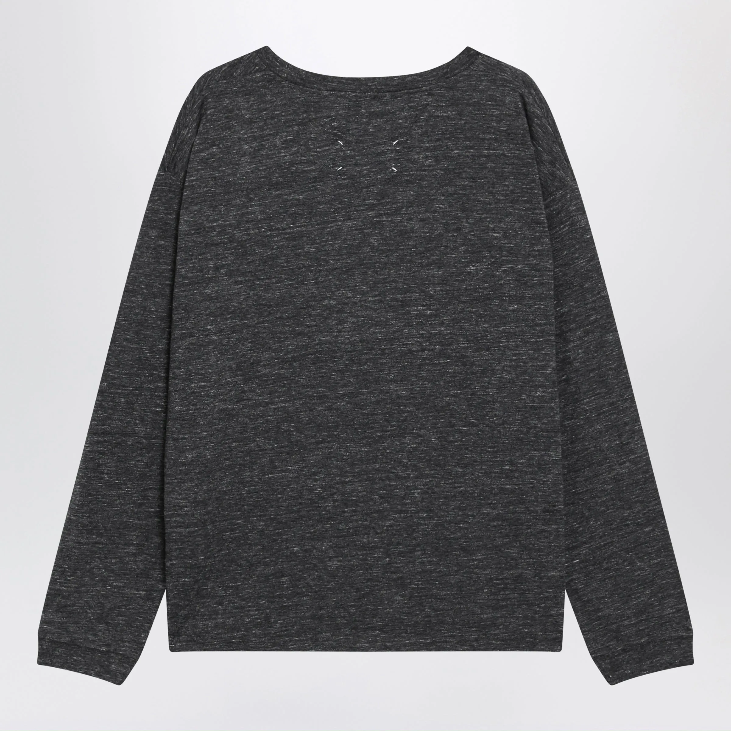 Long-Sleeve Cotton T-Shirt In Dark Grey sold by Wanan Luxury product image thumbnail 2