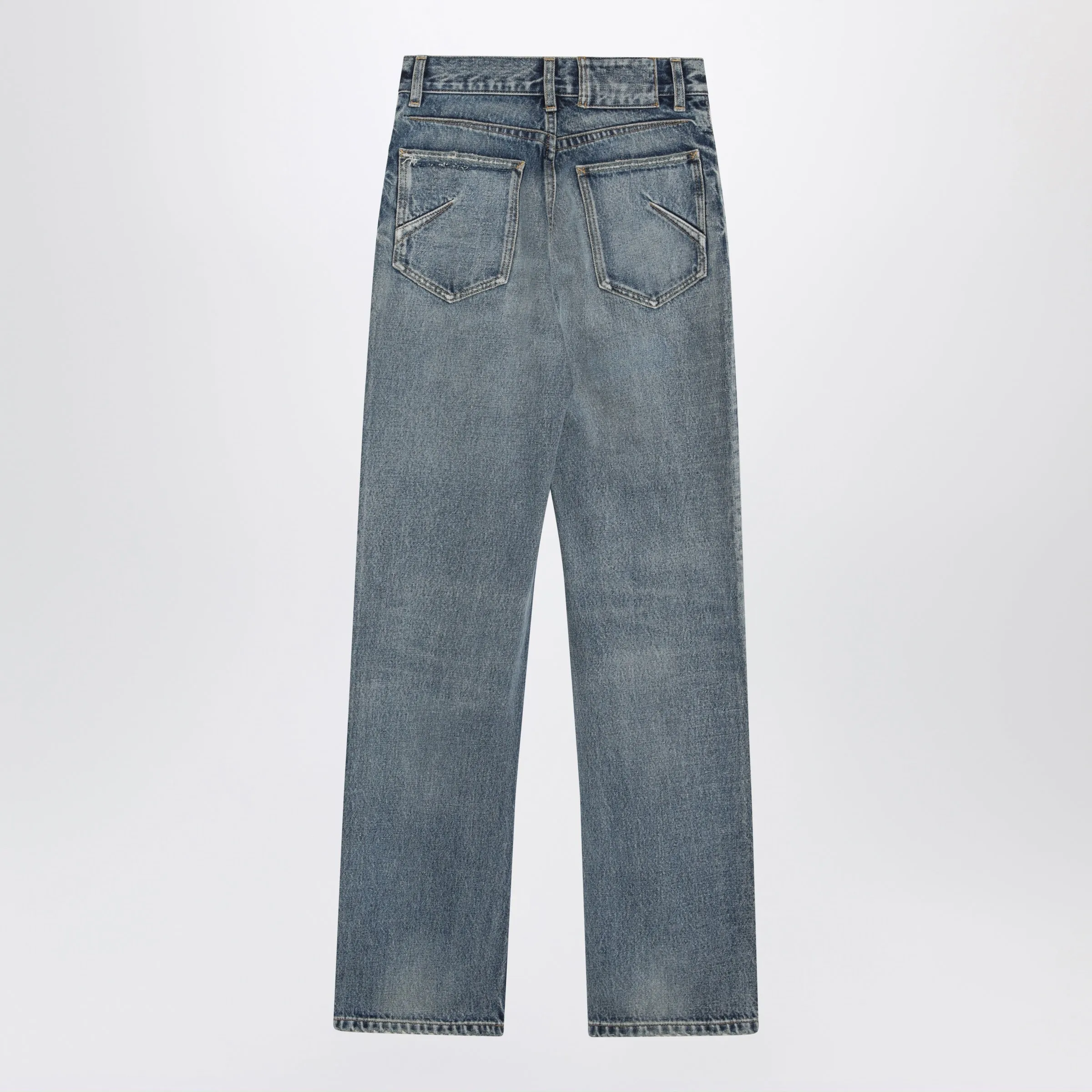 Straight-Leg Denim Jeans In Dirty Wash Cotton sold by Wanan Luxury product image thumbnail 2