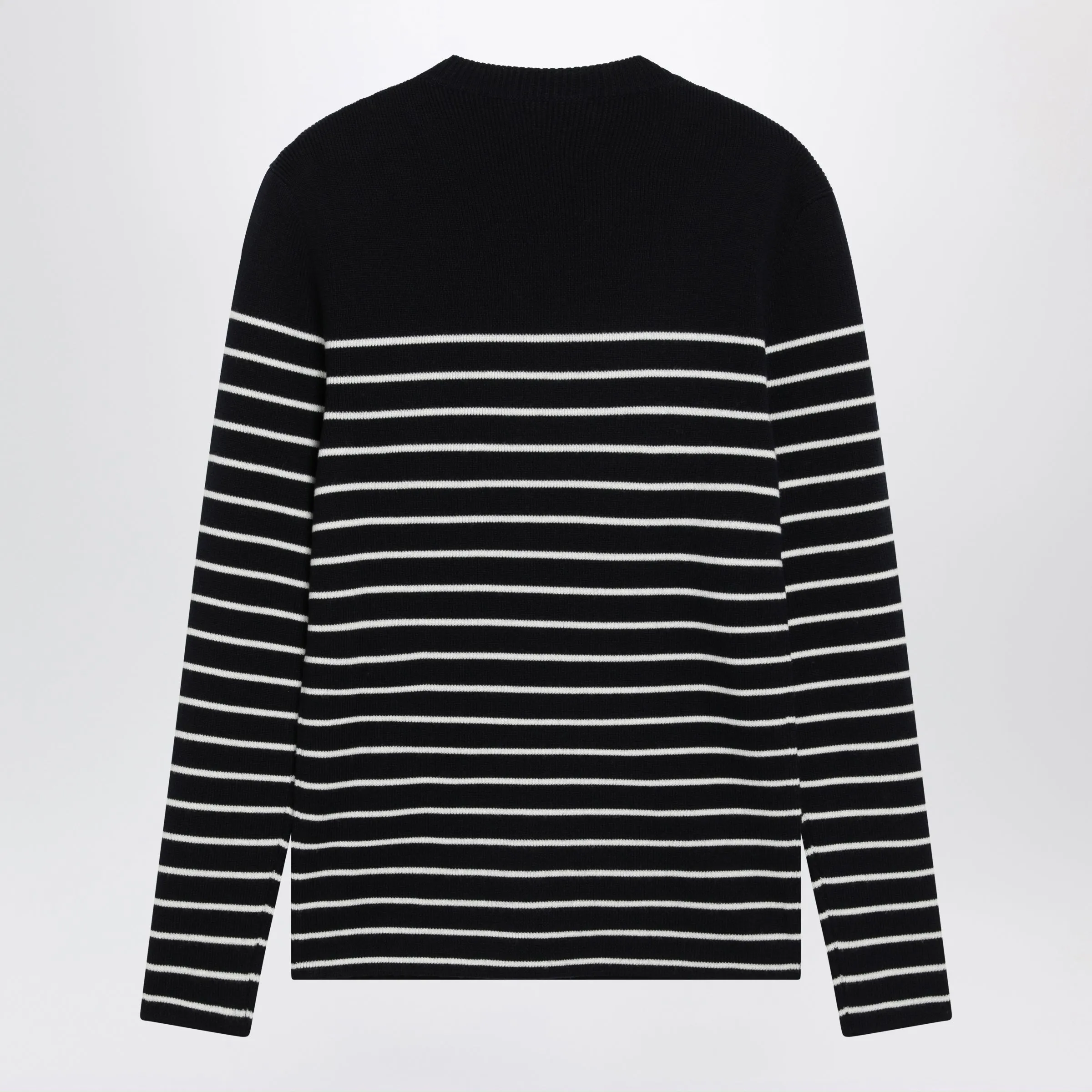 Blue/White Striped Wool Sweater With Buttons sold by Wanan Luxury product image thumbnail 2