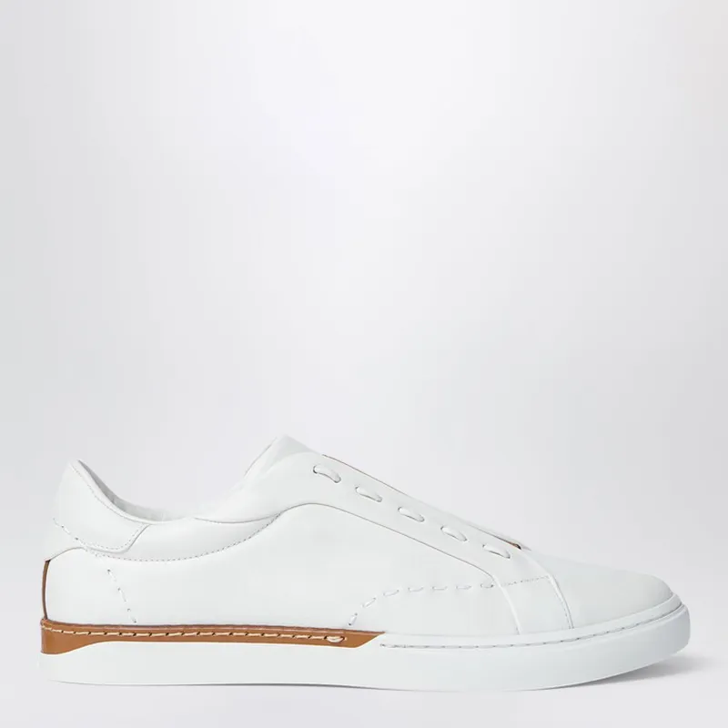 Fendi City Low-Top Sneakers In White Leather made by Fendi