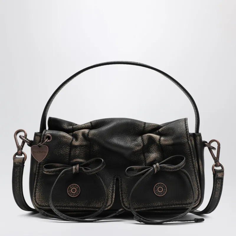 Micro Bag With Multiple Pockets Dark Brown/Beige made by Acne Studios