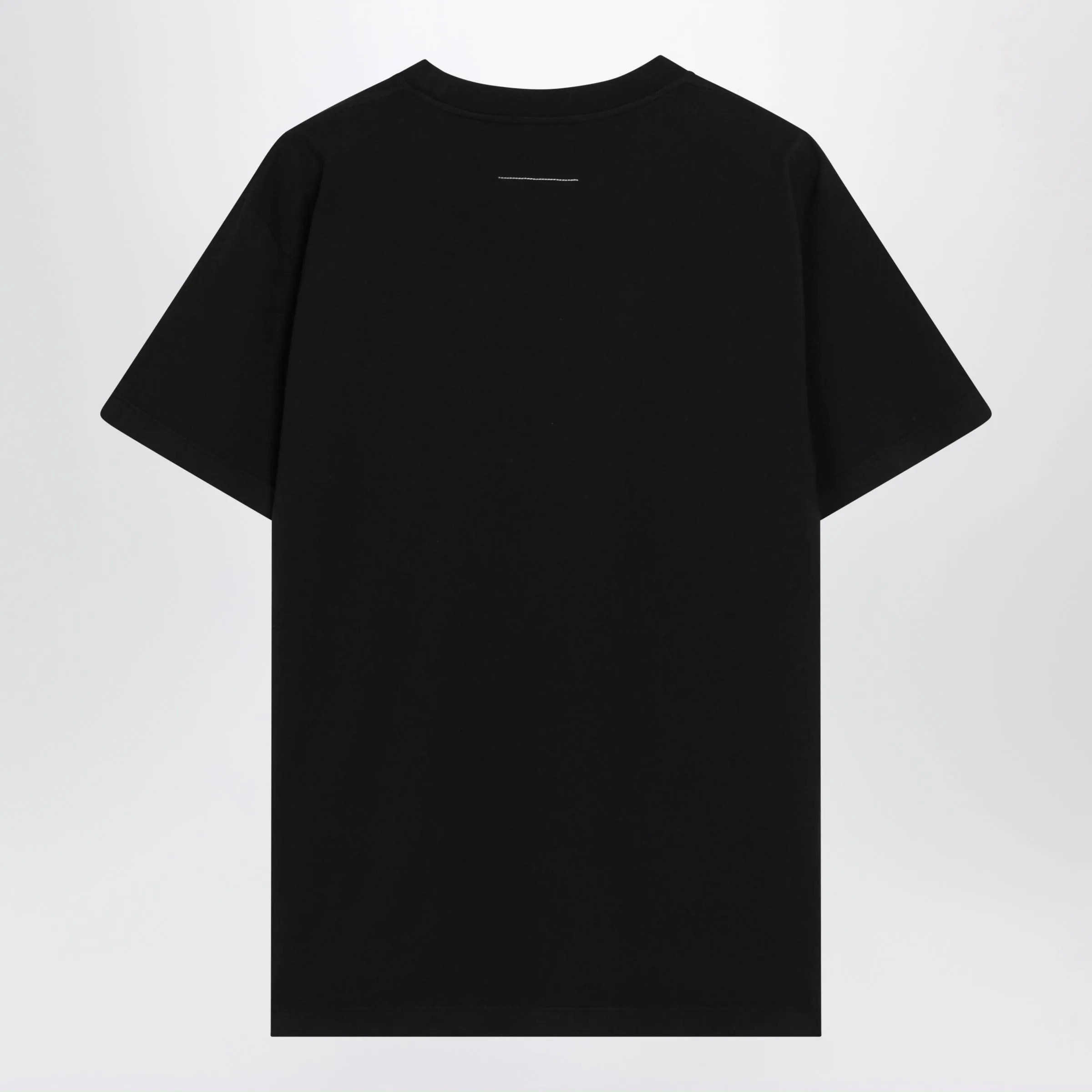 Black Cotton Jersey T-Shirt With Logo Patch sold by Wanan Luxury product image thumbnail 2