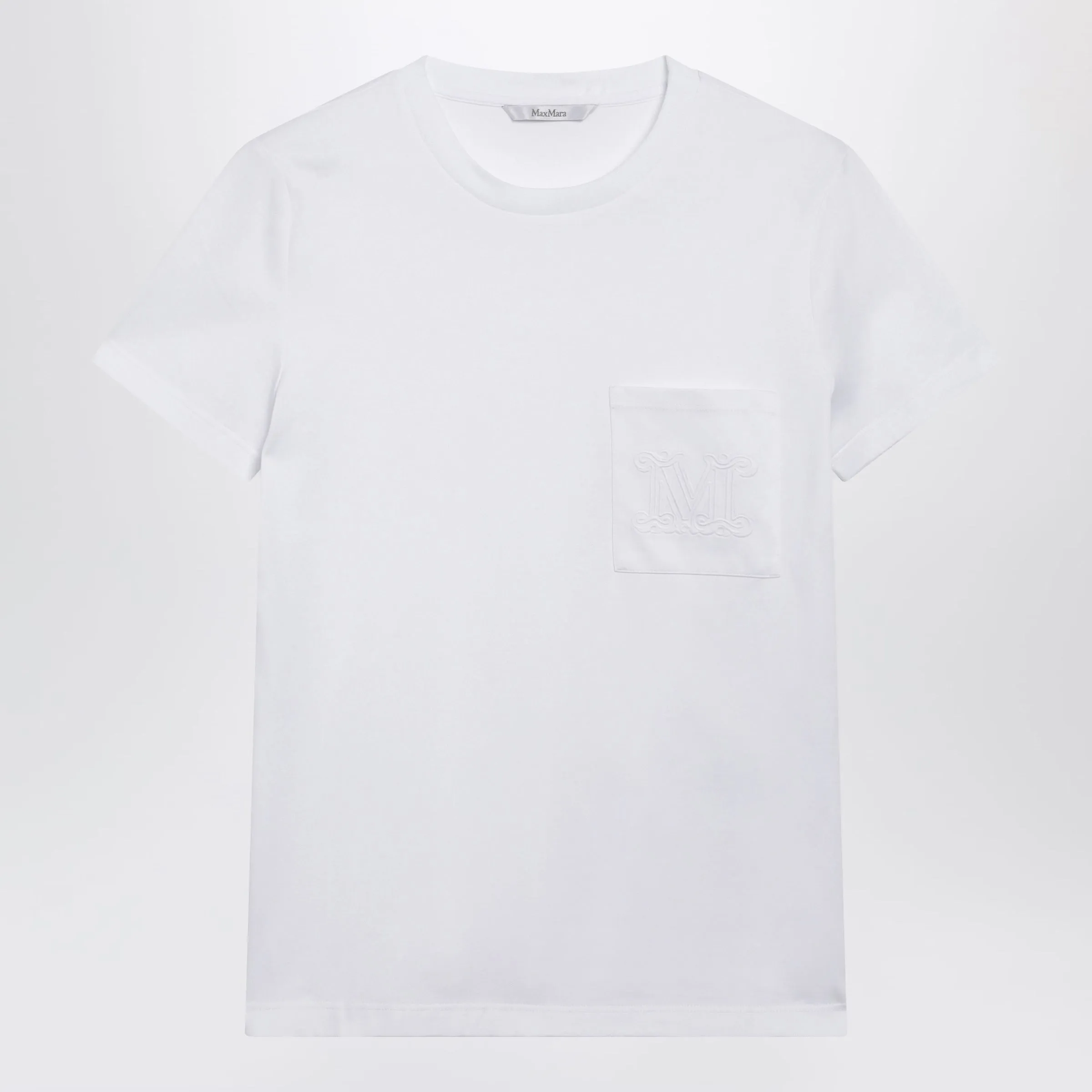 White Cotton Jersey T-Shirt sold by Wanan Luxury