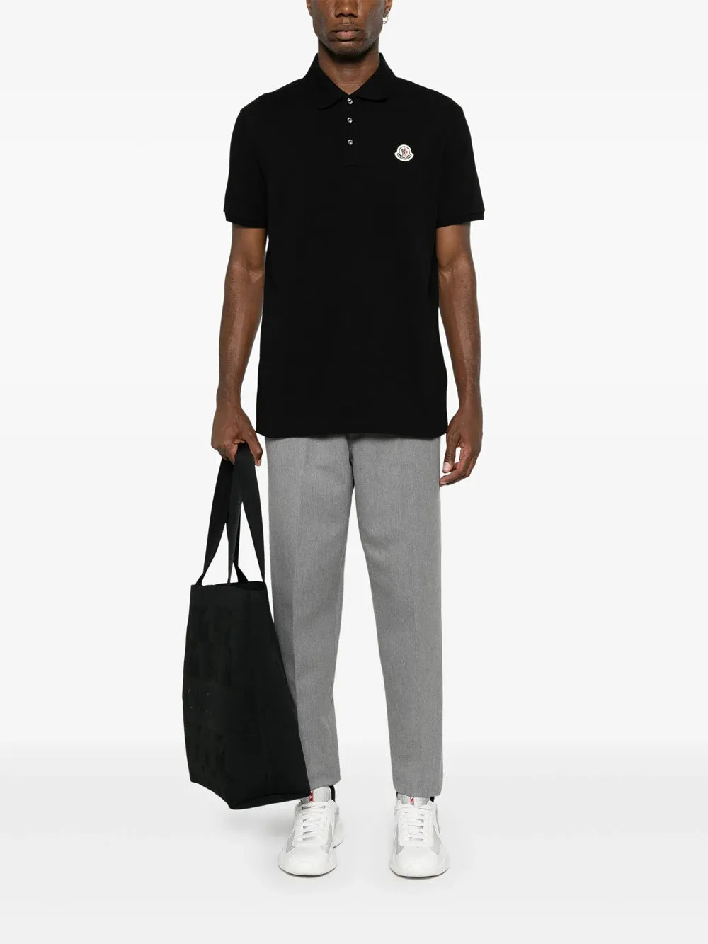 Double Logo Patch Cotton T-Shirt sold by Wanan Luxury product image thumbnail 4