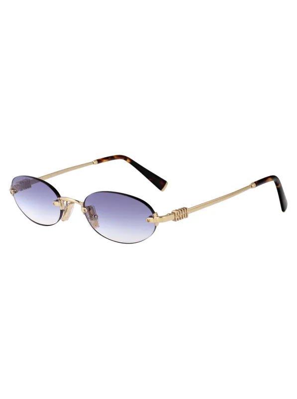 0MU A54S OVAL Sunglasses made by Miu Miu