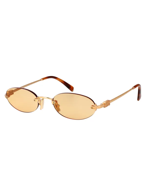 0MU A54S OVAL Sunglasses made by Miu Miu