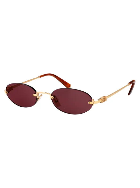 0MU A54S OVAL Sunglasses made by Miu Miu