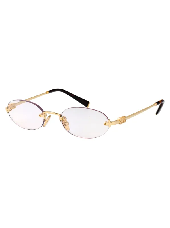 0MU A54S OVAL Sunglasses made by Miu Miu