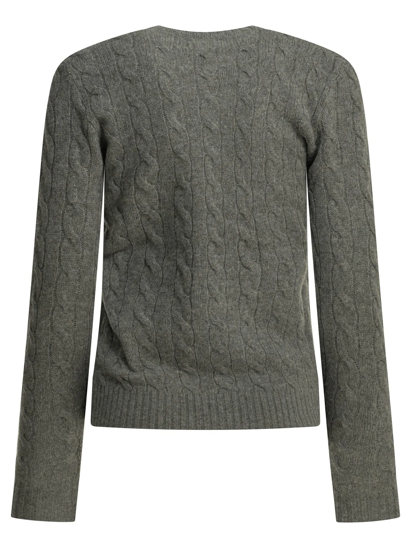 Crew-Neck Sweater With Logo Knitwear Grey sold by Wanan Luxury product image thumbnail 2