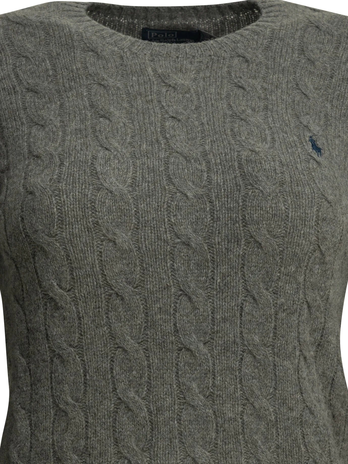 Crew-Neck Sweater With Logo Knitwear Grey sold by Wanan Luxury product image thumbnail 3