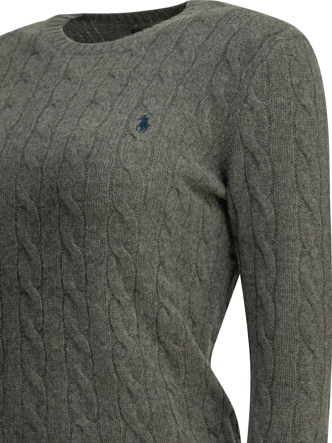 Crew-Neck Sweater With Logo Knitwear Grey sold by Wanan Luxury product image thumbnail 4
