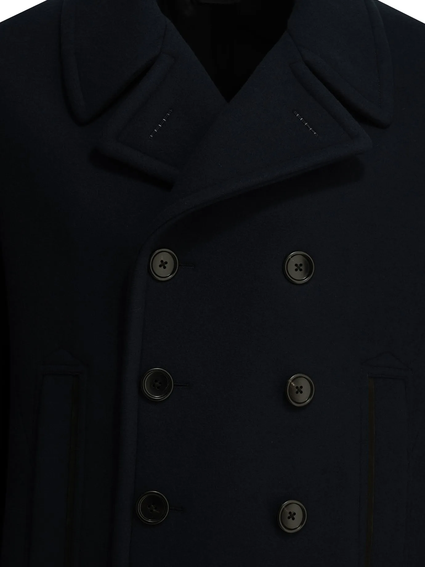 Short Wool Felt Coat Jackets And Coats Blue sold by Wanan Luxury product image thumbnail 3
