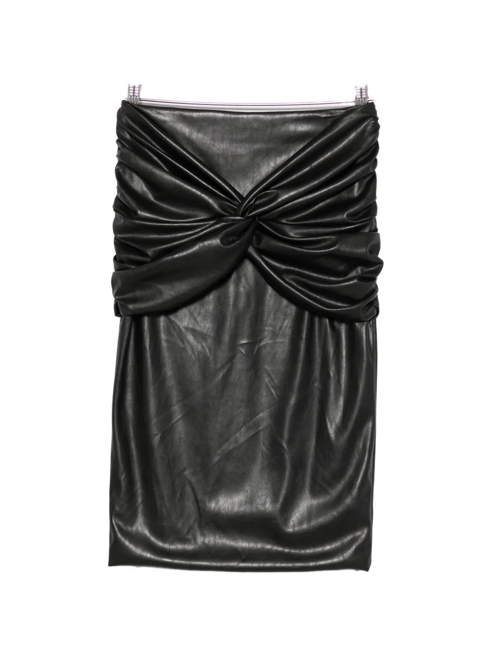 Faux Leather Midi Skirt sold by Wanan Luxury