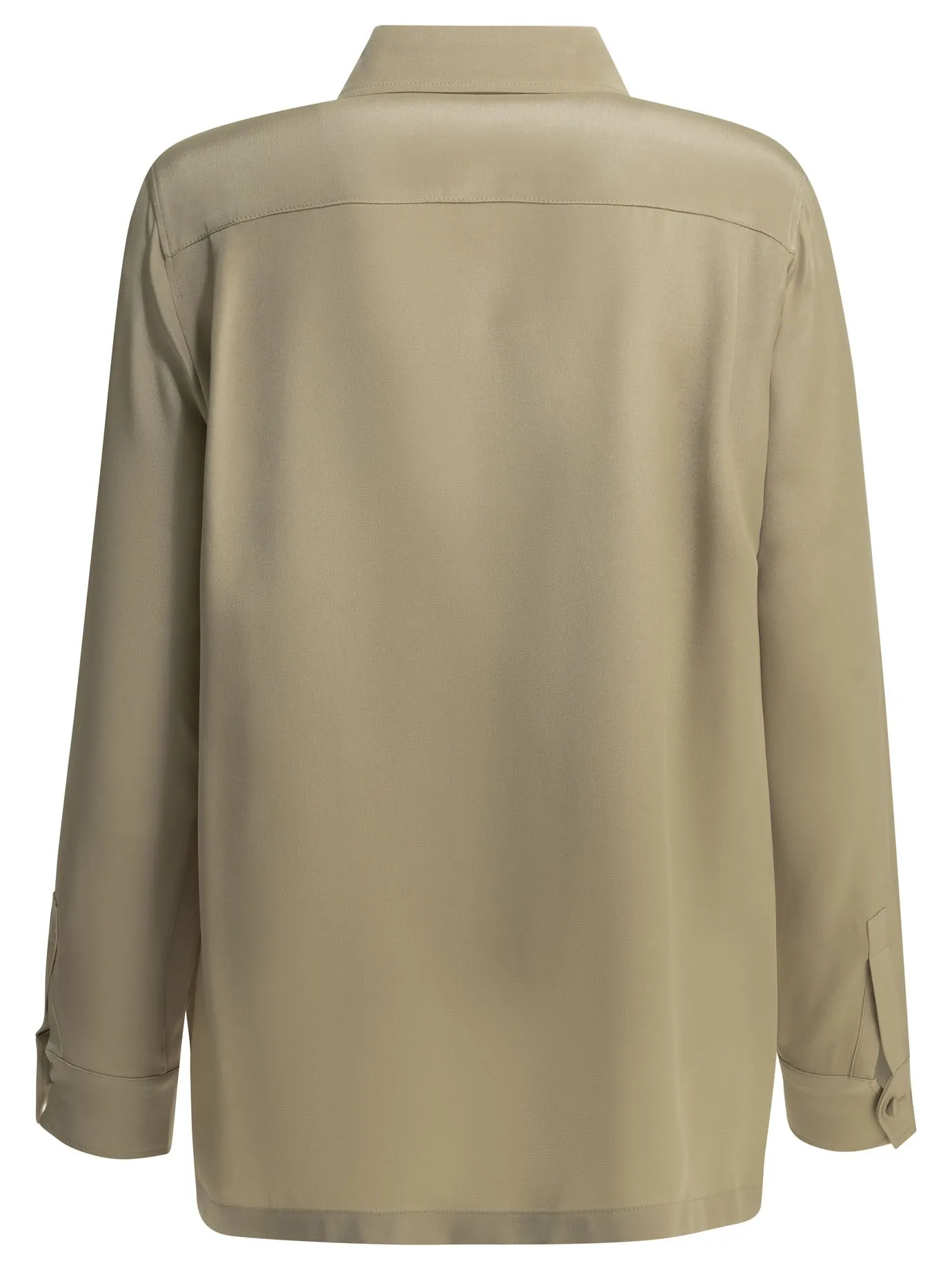 Casual Shirt In Silk CrêPe De Chine Shirts Beige sold by Wanan Luxury product image thumbnail 2