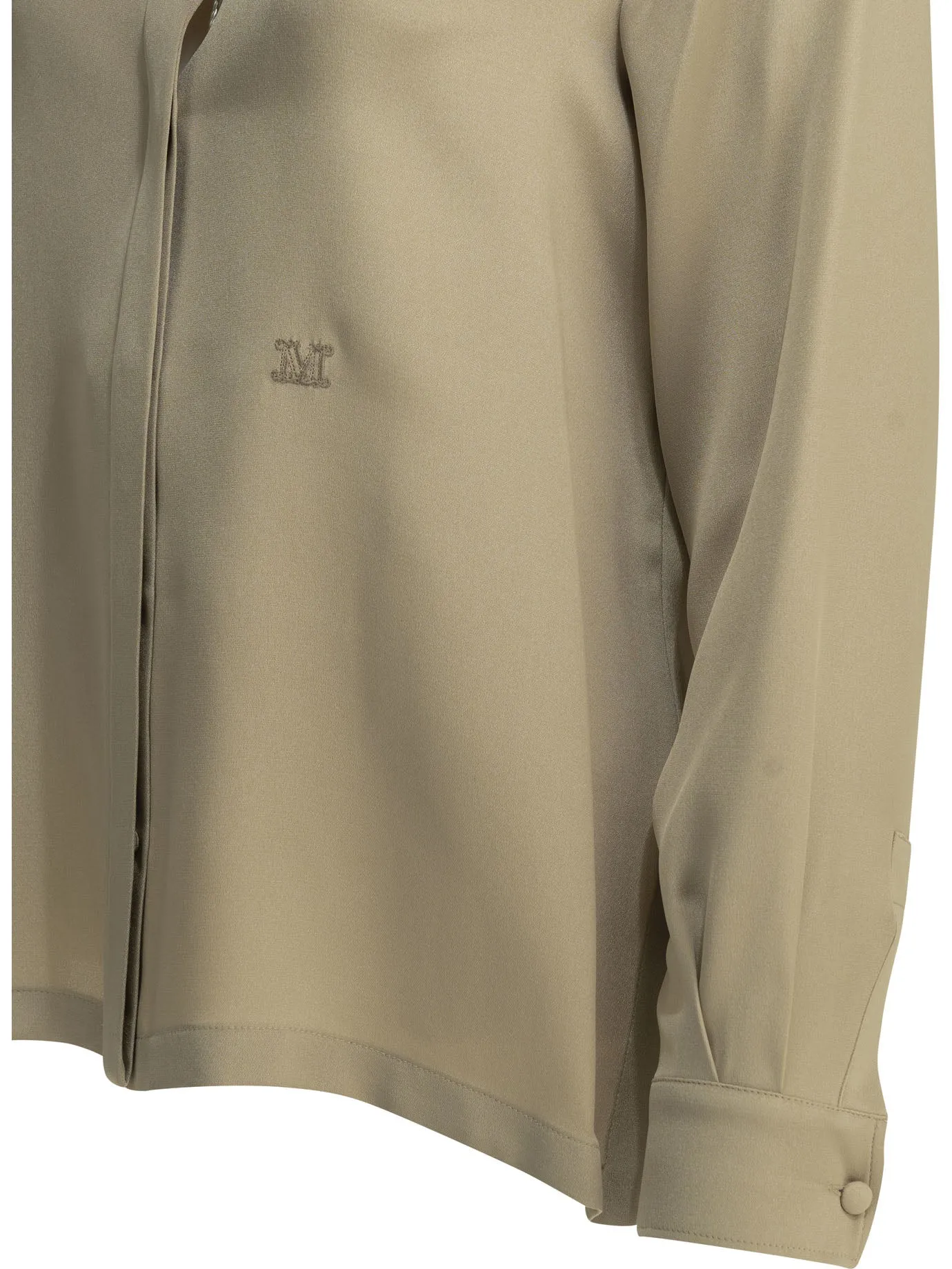 Casual Shirt In Silk CrêPe De Chine Shirts Beige sold by Wanan Luxury product image thumbnail 4