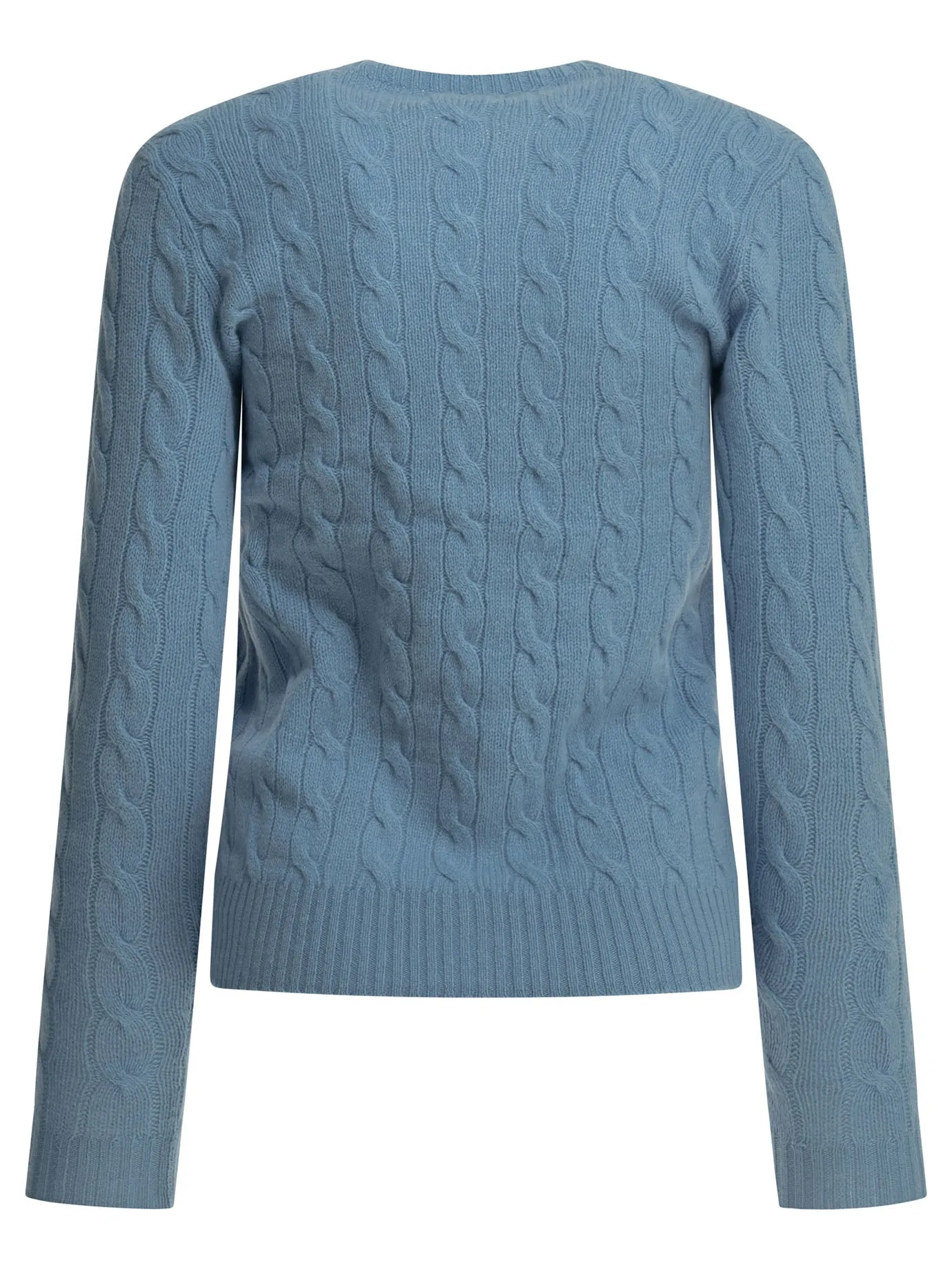 Crew-Neck Sweater With Logo Knitwear Light Blue sold by Wanan Luxury product image thumbnail 2