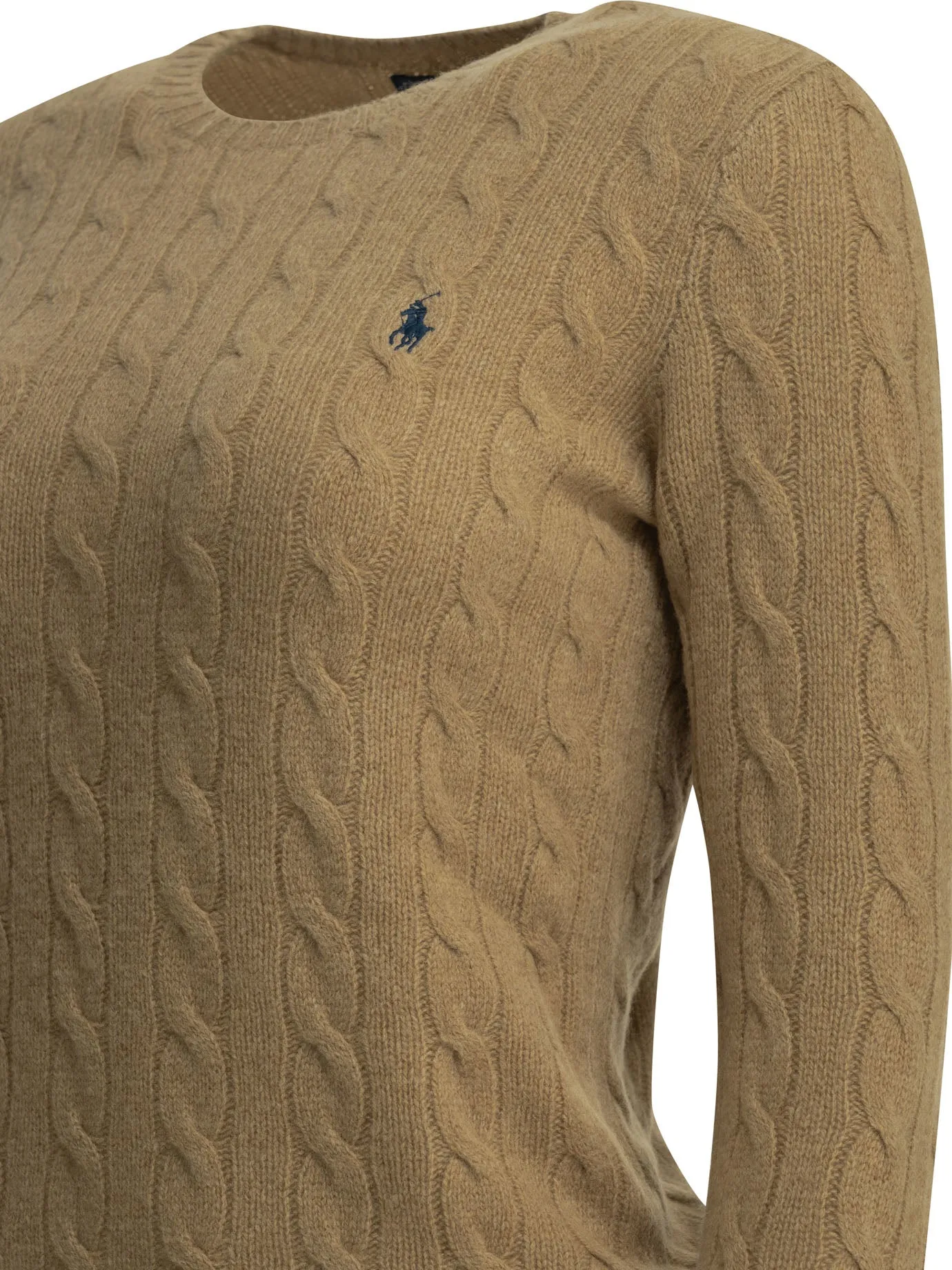 Crew-Neck Sweater With Logo Knitwear Beige sold by Wanan Luxury product image thumbnail 4