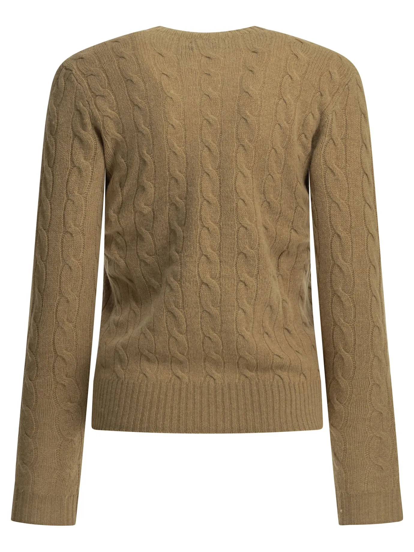 Crew-Neck Sweater With Logo Knitwear Beige sold by Wanan Luxury product image thumbnail 2