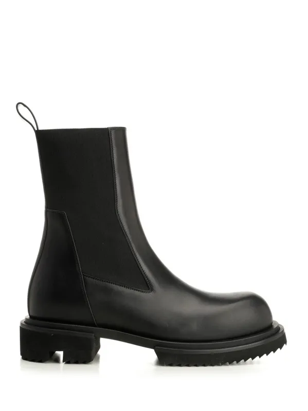 Beatle Gabe Boots Black made by Rick Owens
