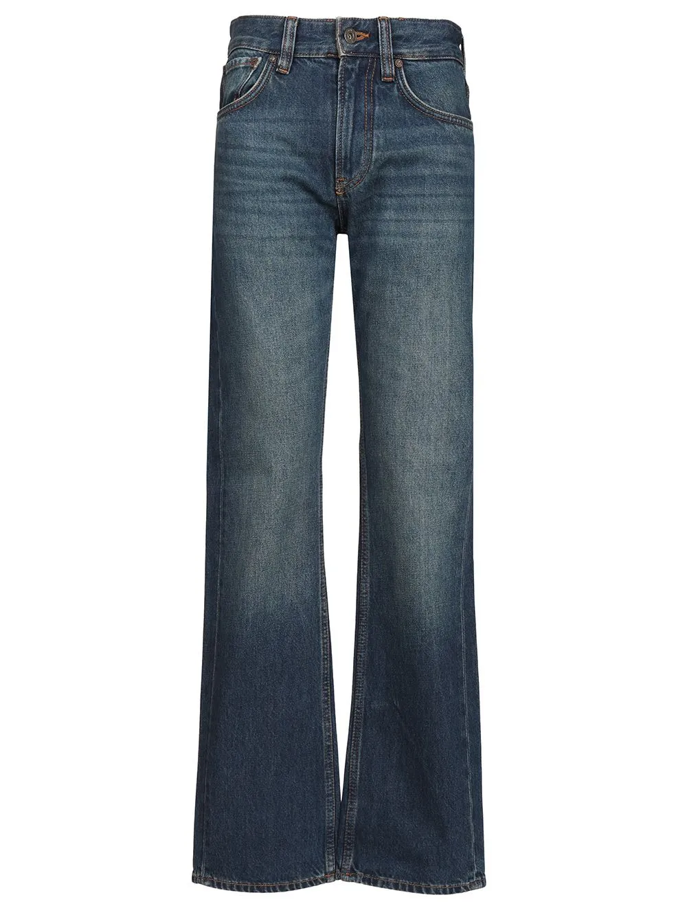 Straight Leg Jeans Blue sold by Wanan Luxury