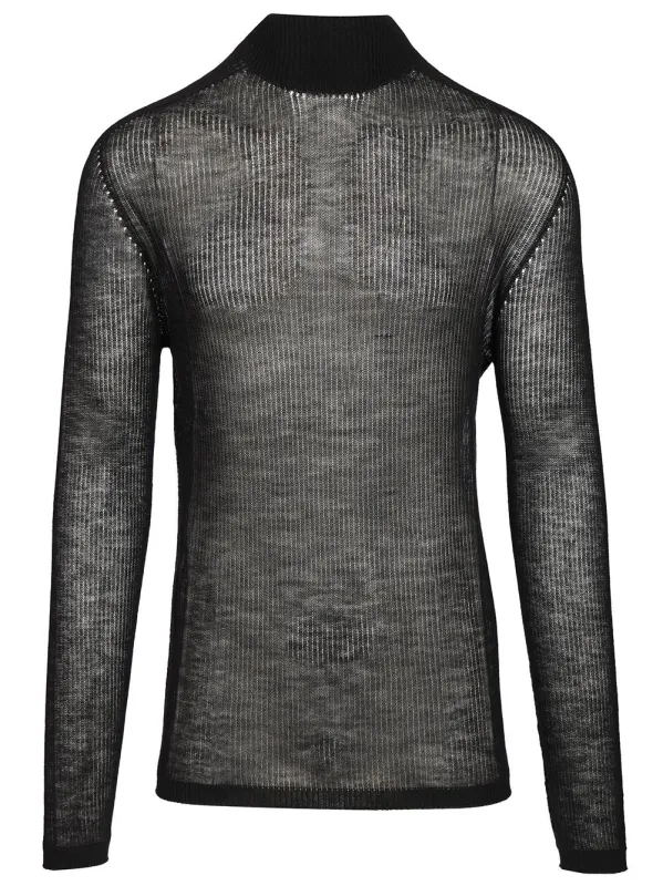 Oversized Sweater Knitwear Black made by Rick Owens
