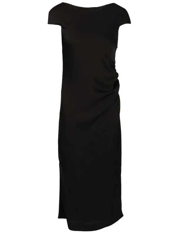 Shiny Cady Dress Dresses Black made by MaxMara