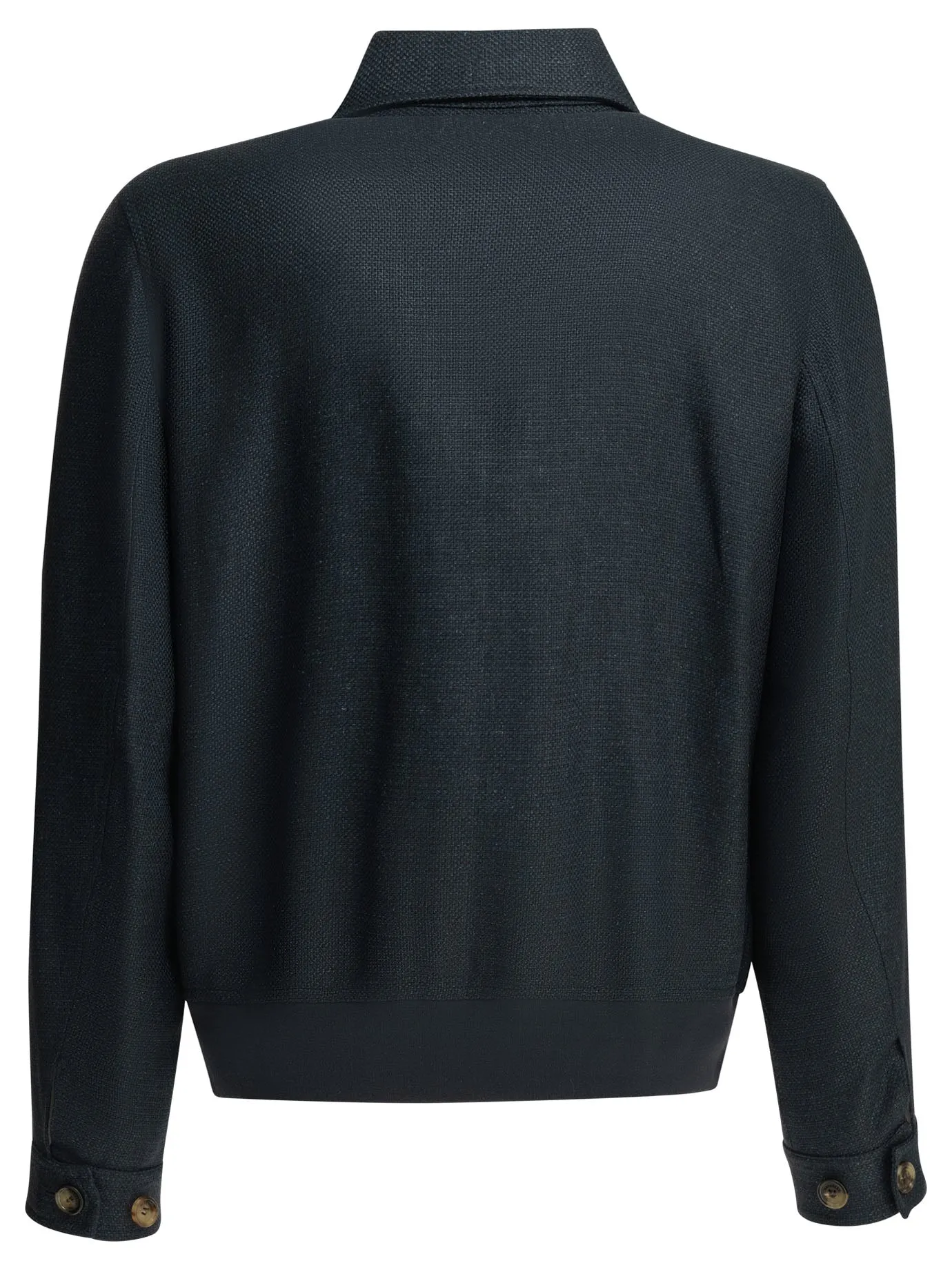 Lightweight Jacket Made Of A Silk-Linen Blend Jackets And Coats Blue sold by Wanan Luxury product image thumbnail 2