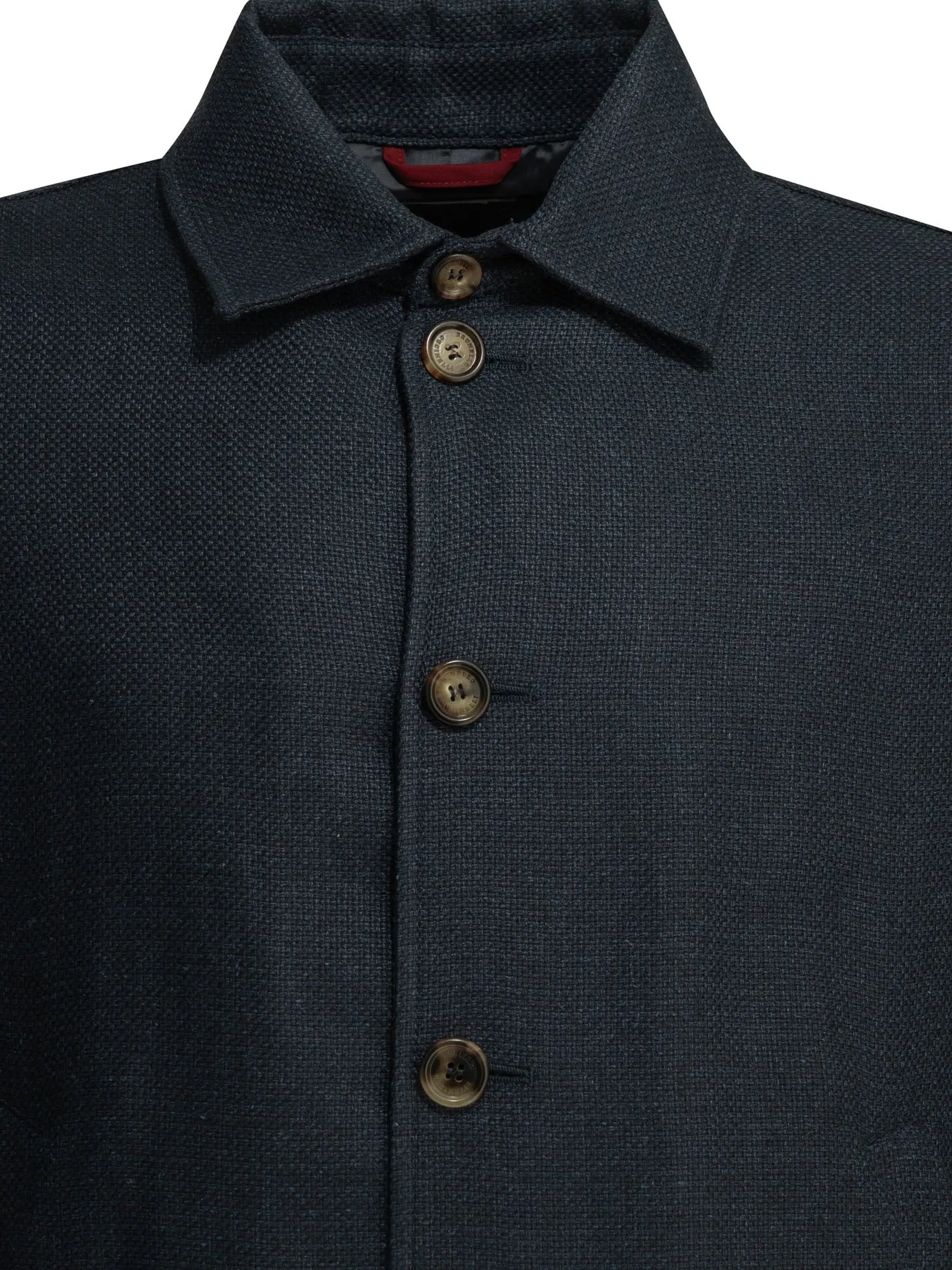 Lightweight Jacket Made Of A Silk-Linen Blend Jackets And Coats Blue sold by Wanan Luxury product image thumbnail 3