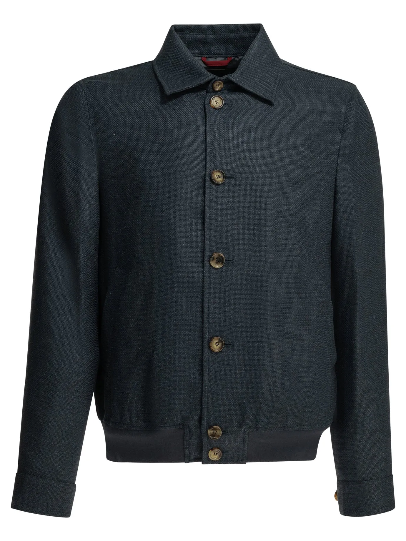 Lightweight Jacket Made Of A Silk-Linen Blend Jackets And Coats Blue sold by Wanan Luxury